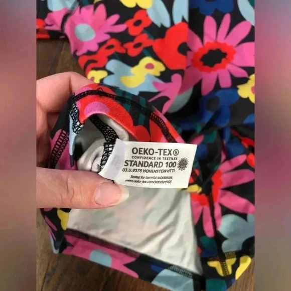 Hanna Andersson Girls 8 Active Hooded Floral OEKO-TEX Sweatshirt - VGUC! - Picture 8 of 9